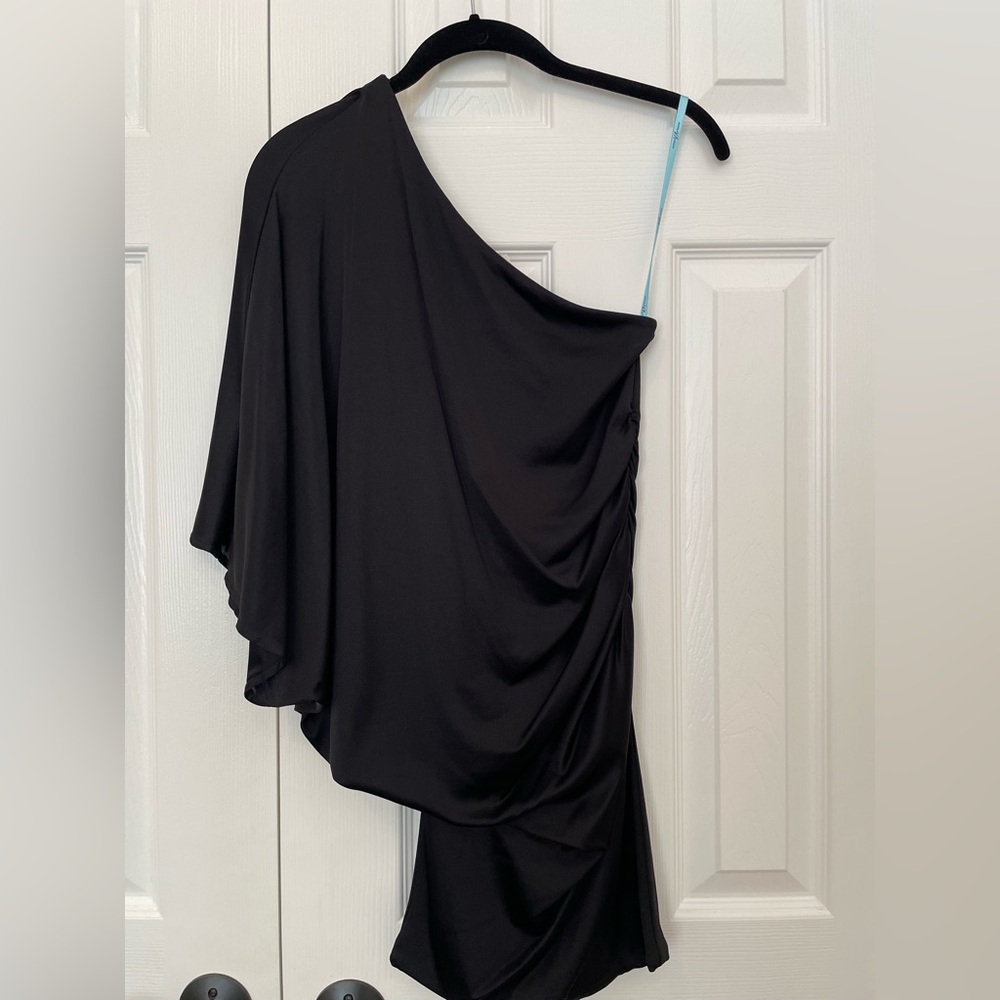 Marciano Chic Black One-Shoulder Dress